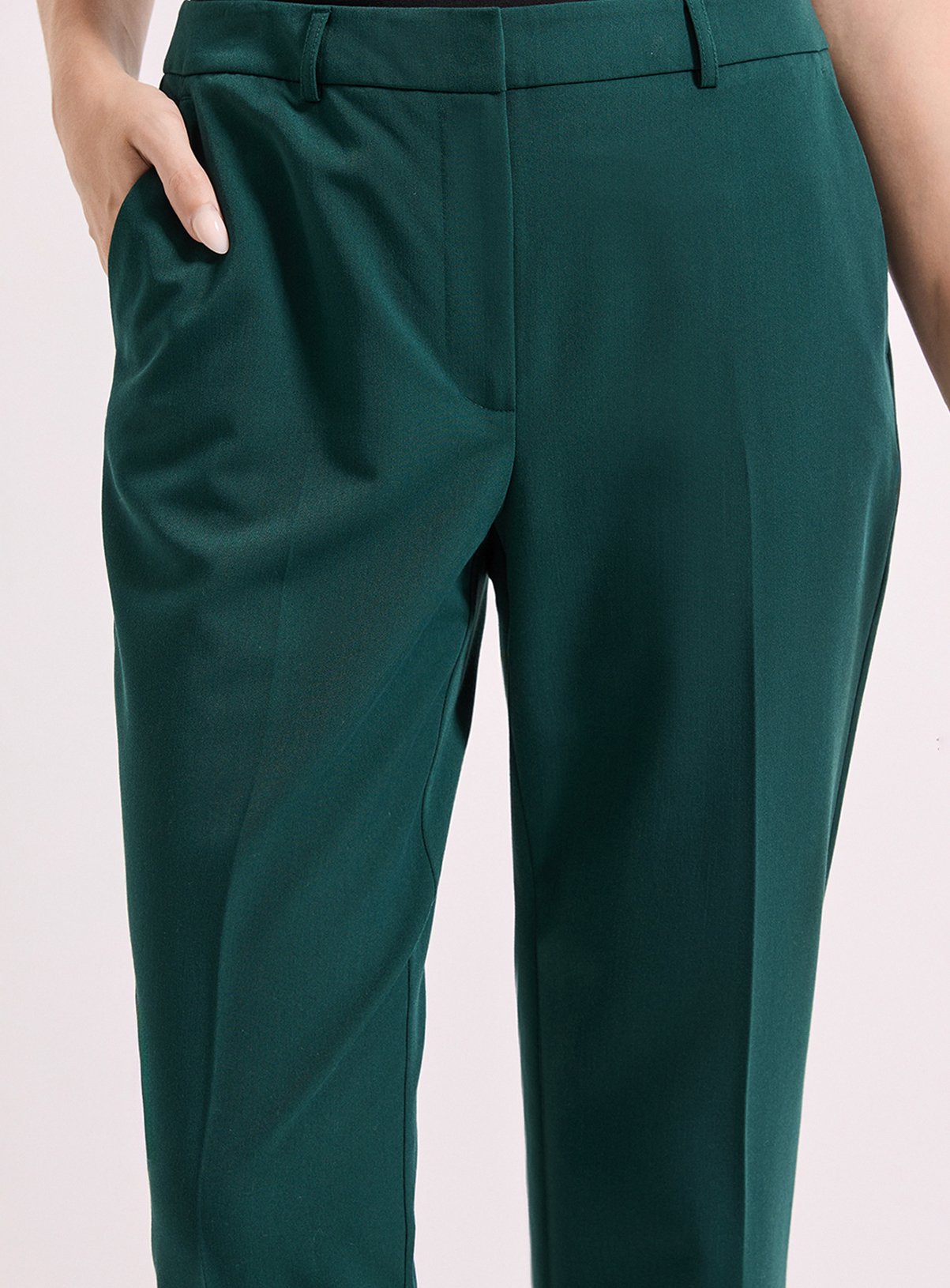 DOROTHY PERKINS Slim Leg Tailored Ankle Grazer Trouser Dark Teal 14 - Image 3 thumbnail